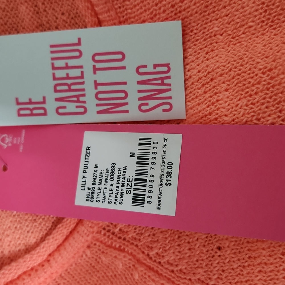 NWT Lilly Pulitzer Danette Sweater. Size M - Picture 10 of 10